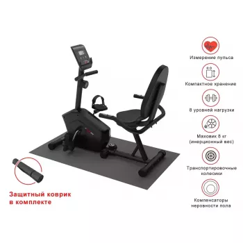 Горизонтальный велотренажер UNIXFIT BR-340 Compact
