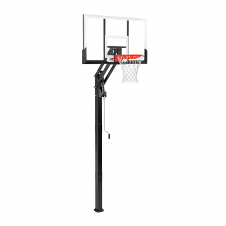 Баскетбольная стационарная стойка, акрил Spalding 54 " Gold In-Ground