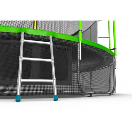 EVO JUMP Internal 16ft (Green) + Lower net. Батут с внутренней сеткой и лестницей, диаметр 16ft (зеленый) + нижняя сеть