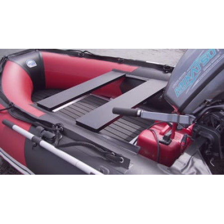 Лодка ПВХ STORMLINE Flexiteek 310 (черно-зеленая/красно-черная)