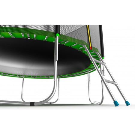 EVO JUMP External 8ft (Green) Батут с внешней сеткой и лестницей, диаметр 8ft (зеленый)