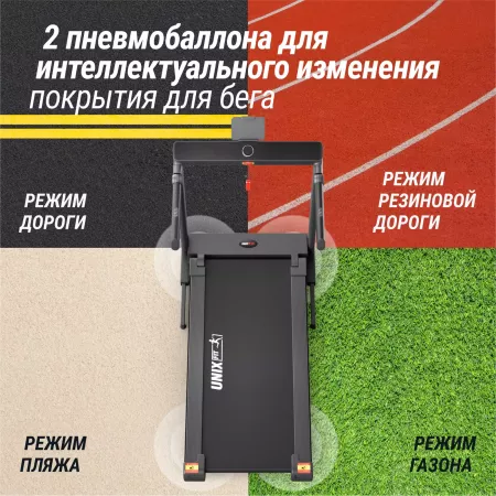 Беговая дорожка 
					UNIX Fit Hi-tech F4 Space Grey