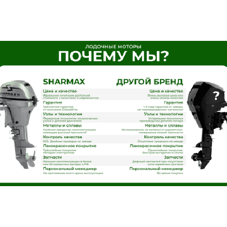 2х-тактный лодочныи? мотор SHARMAX SM6HS