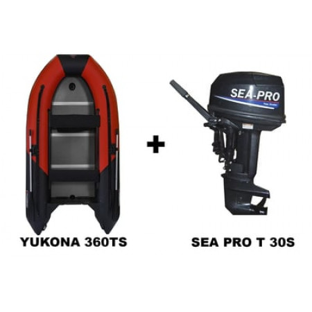 Лодка ПВХ YUKONA 360TS + 2х-тактный лодочный мотор SEA PRO Т 30S